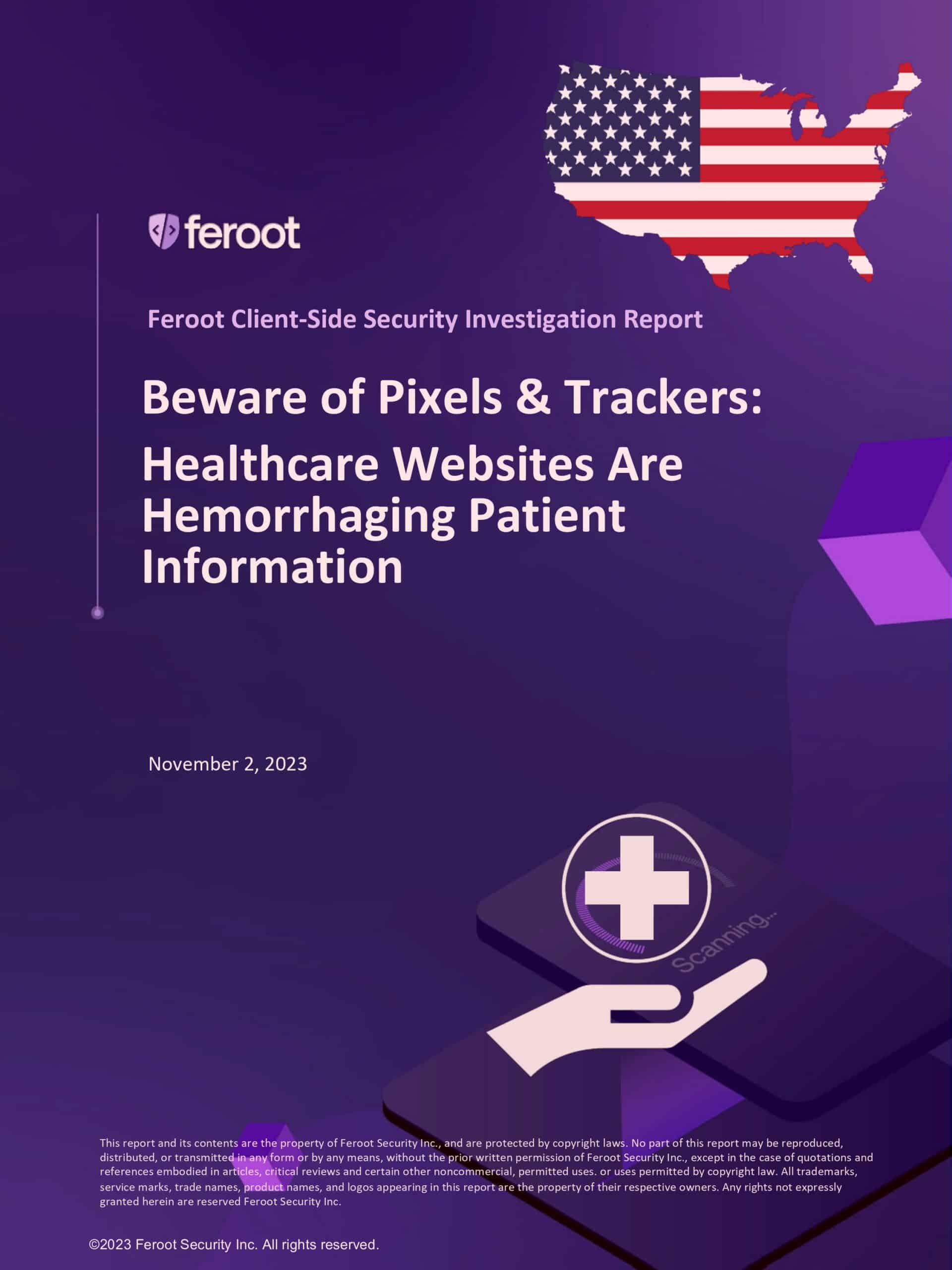 Beware of Pixels & Trackers on U.S. Healthcare Websites