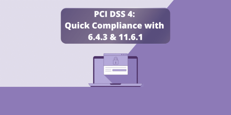 How to comply with PCI DSS 4’s Req 6.4.3 and 11.6.1 in 4 minutes or less? 